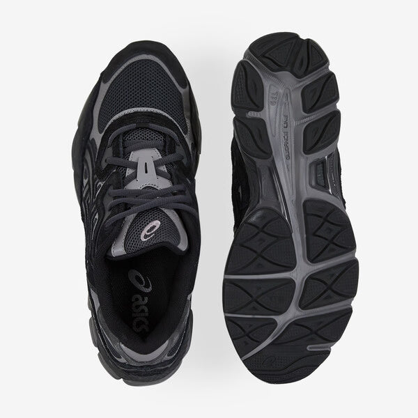 ASICS Gel-NYC Black Graphite Grey - Sneakers Homme Femme Running Style Rétro